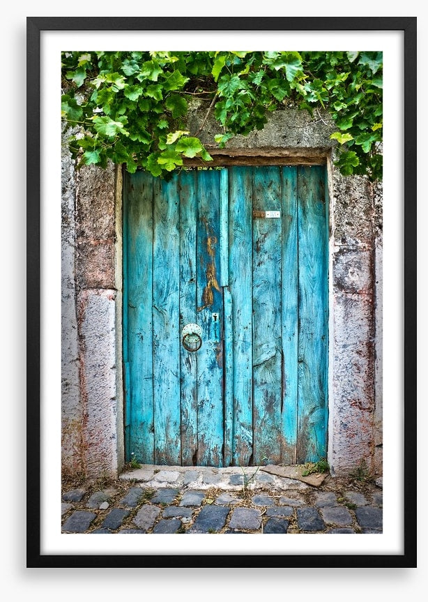The old blue door