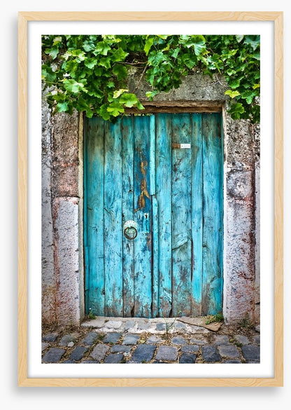 The old blue door