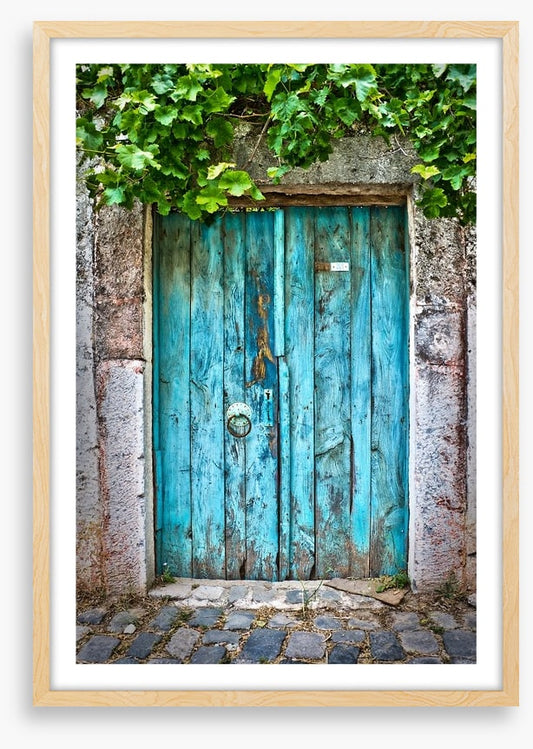 The old blue door