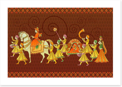 The wedding procession