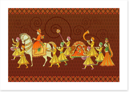 The wedding procession