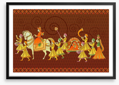 The wedding procession