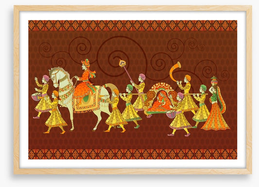 The wedding procession