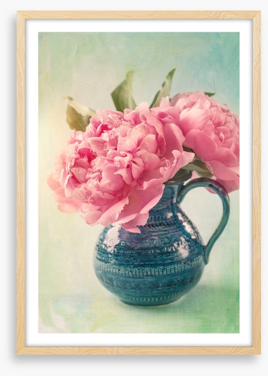 Pink peony pair