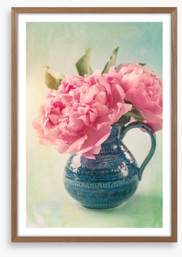 Pink peony pair