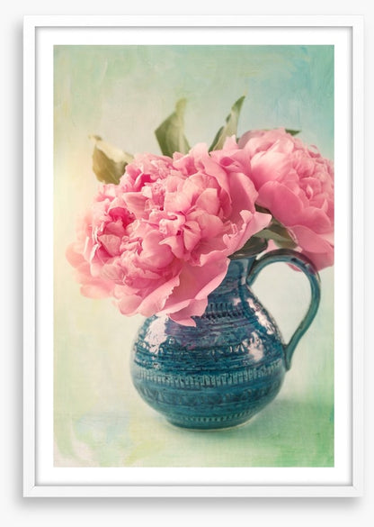Pink peony pair