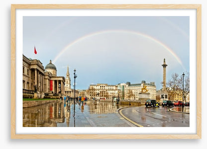 Trafalgar Square rainbow