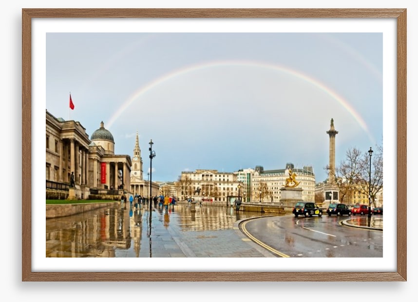 Trafalgar Square rainbow