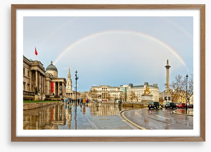 Trafalgar Square rainbow