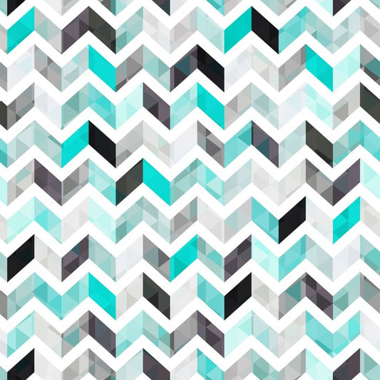 Turquoise herringbone