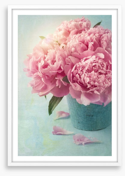 Vintage pink peony