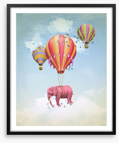 Pink elephant balloons