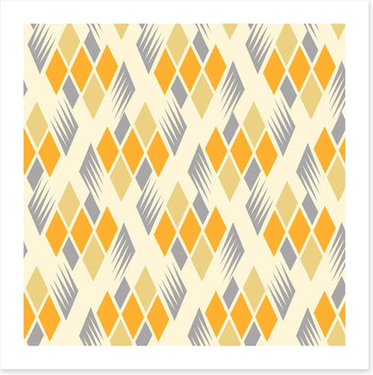 Retro diamonds yellow