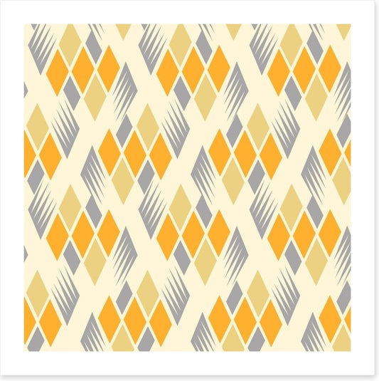 Retro diamonds yellow
