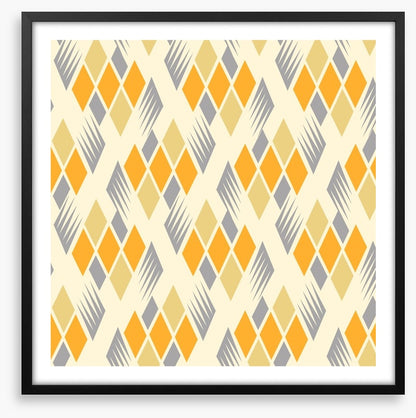 Retro diamonds yellow