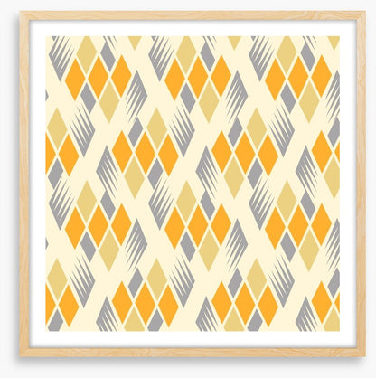 Retro diamonds yellow