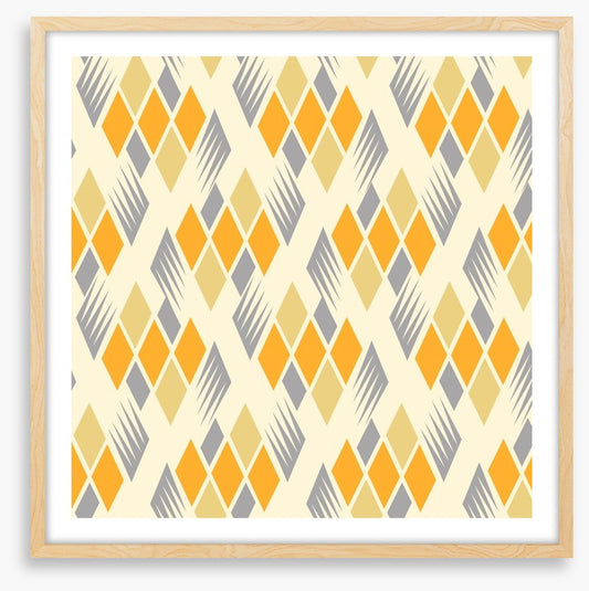 Retro diamonds yellow