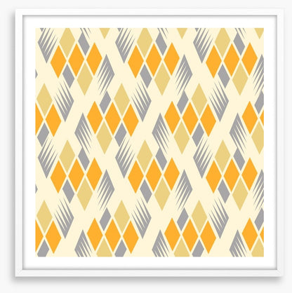 Retro diamonds yellow