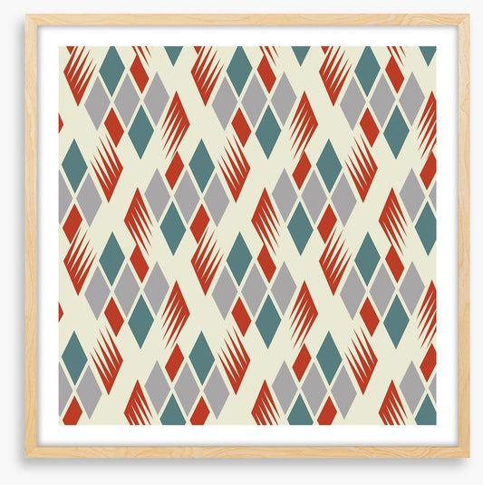 Retro diamonds red