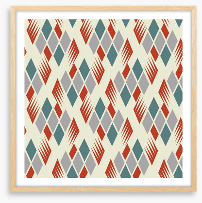 Retro diamonds red