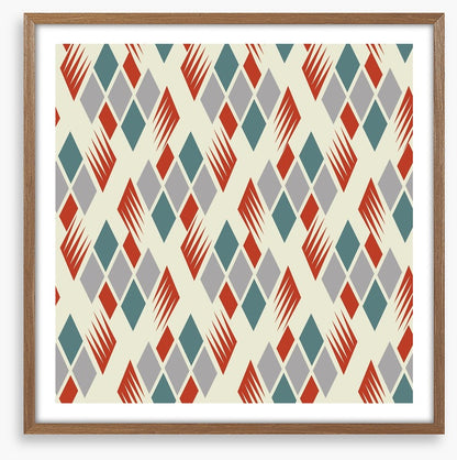 Retro diamonds red