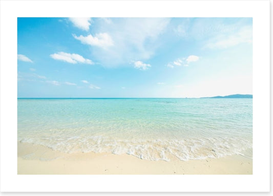 White beach ripples