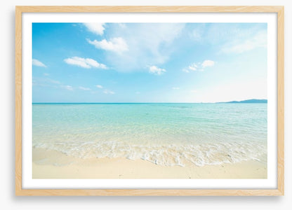 White beach ripples