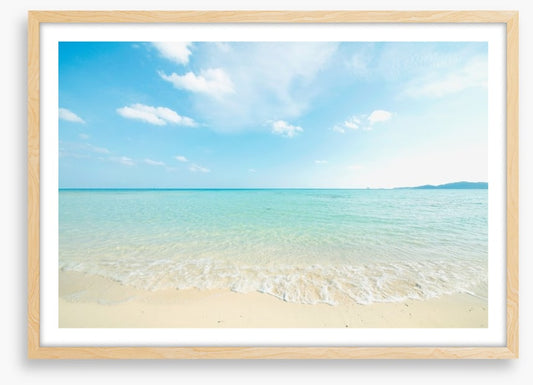 White beach ripples