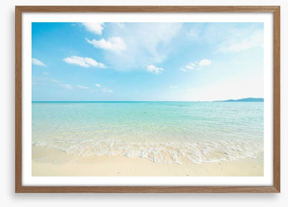 White beach ripples