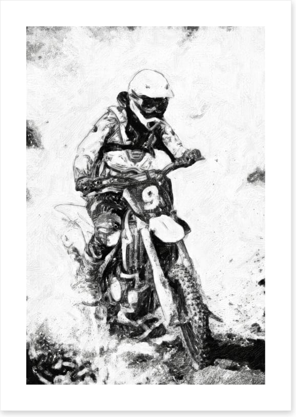 Motocross in mono