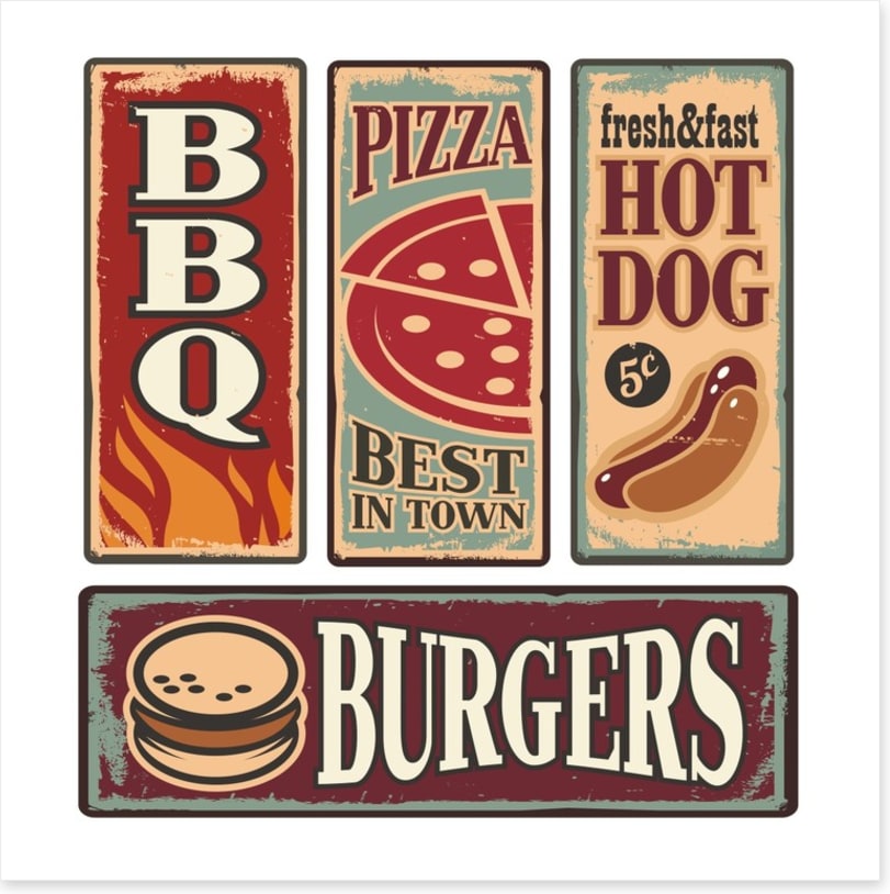 Fast food vintage