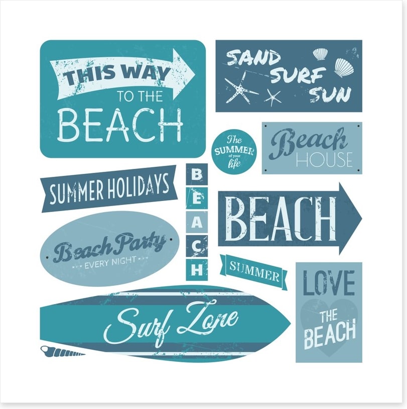 To the beach