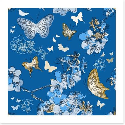Golden butterflies