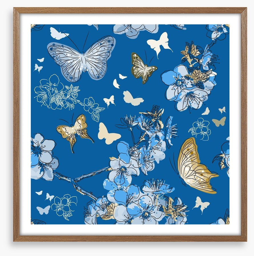 Golden butterflies