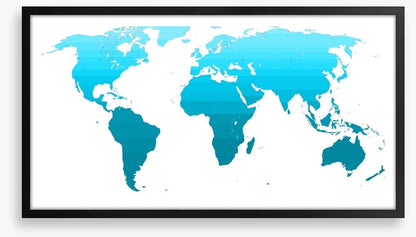 Blue gradient world