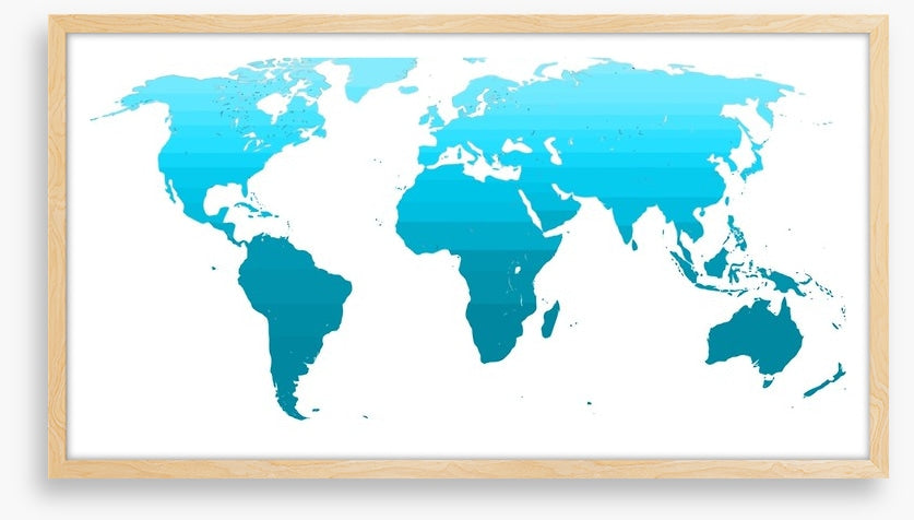 Blue gradient world
