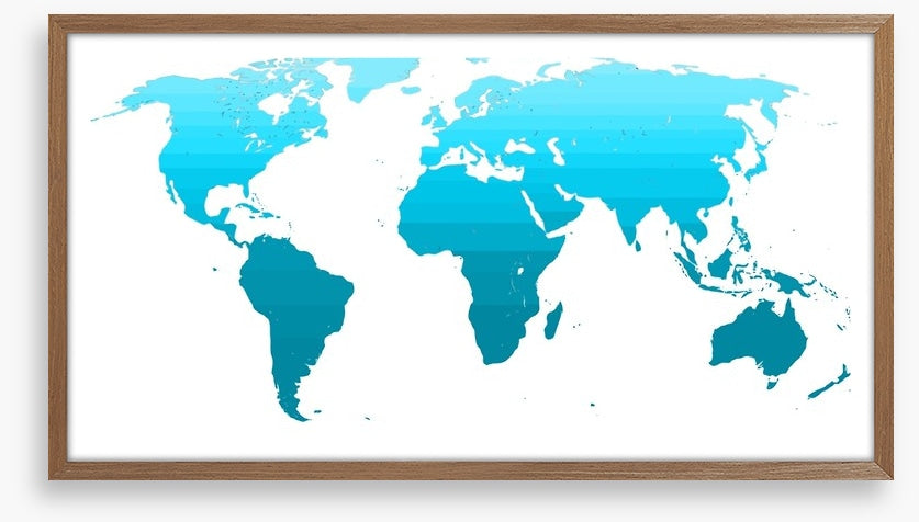 Blue gradient world