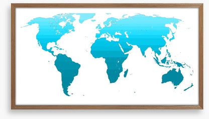 Blue gradient world