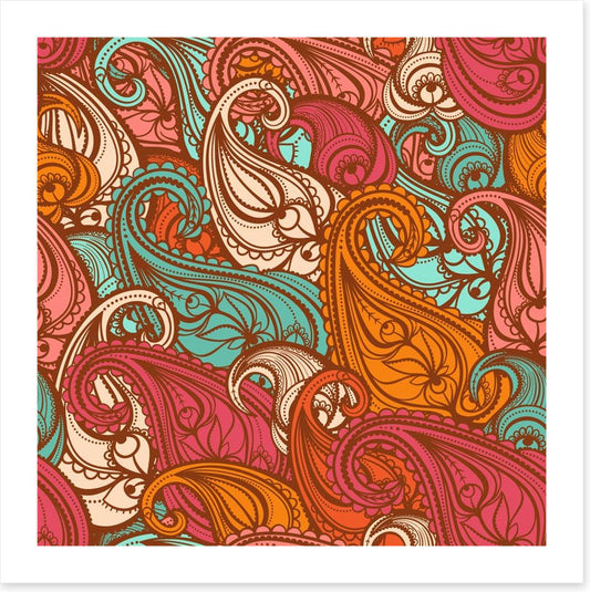 Paisley flames