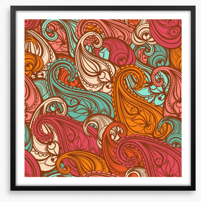 Paisley flames