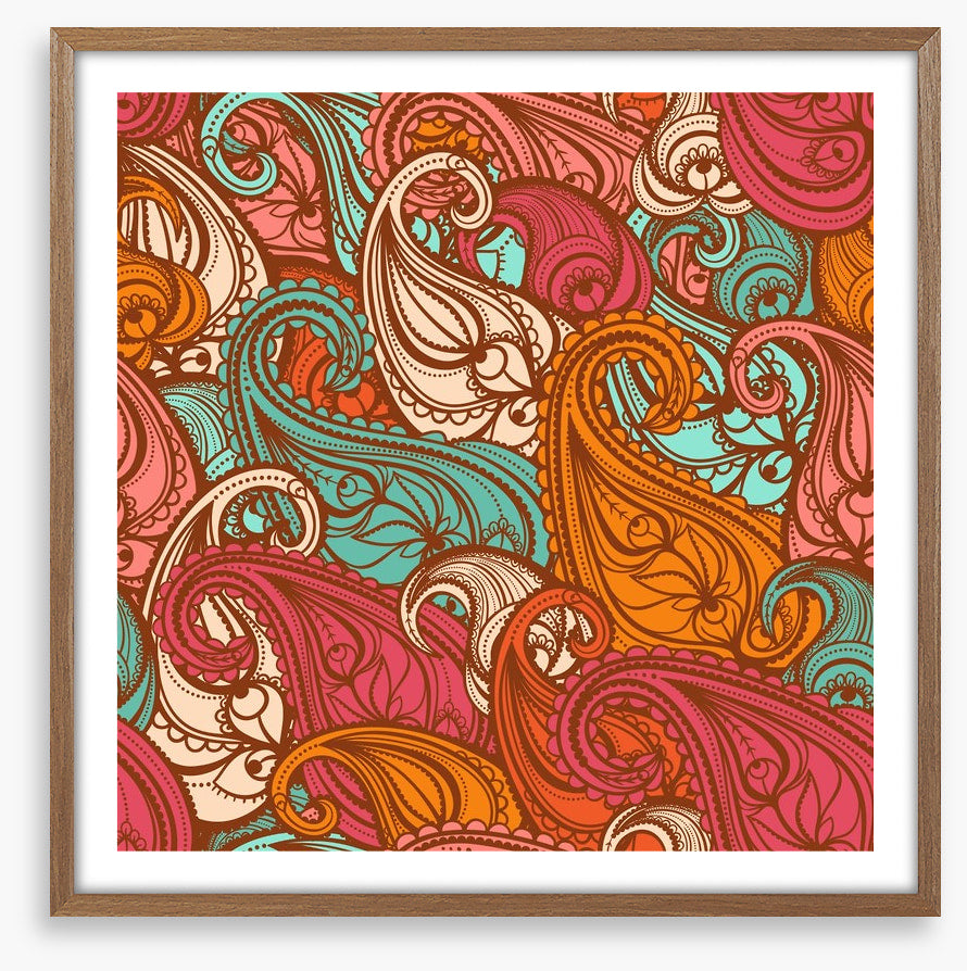 Paisley flames
