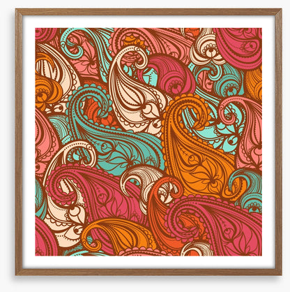 Paisley flames