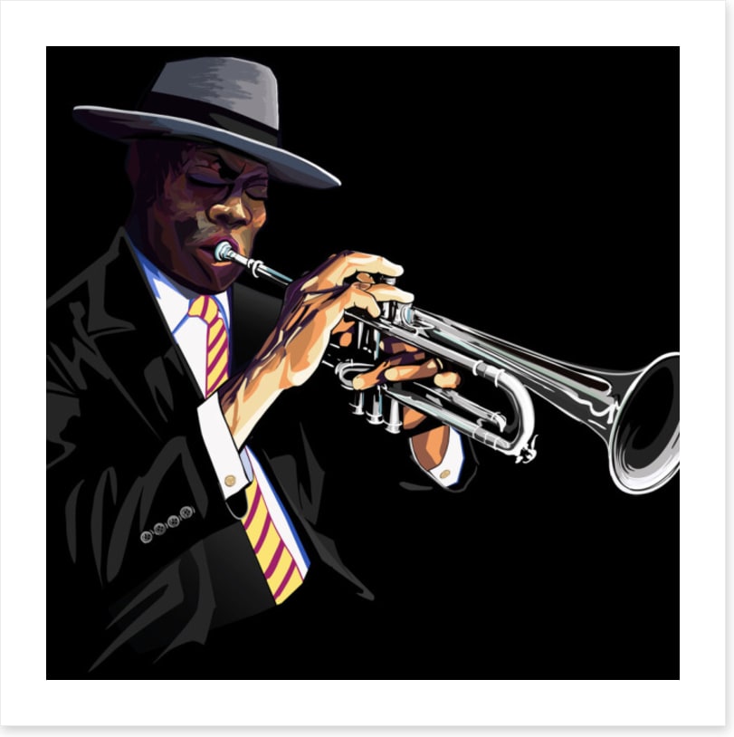 The trumpet man