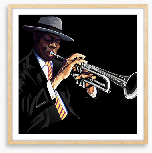 The trumpet man