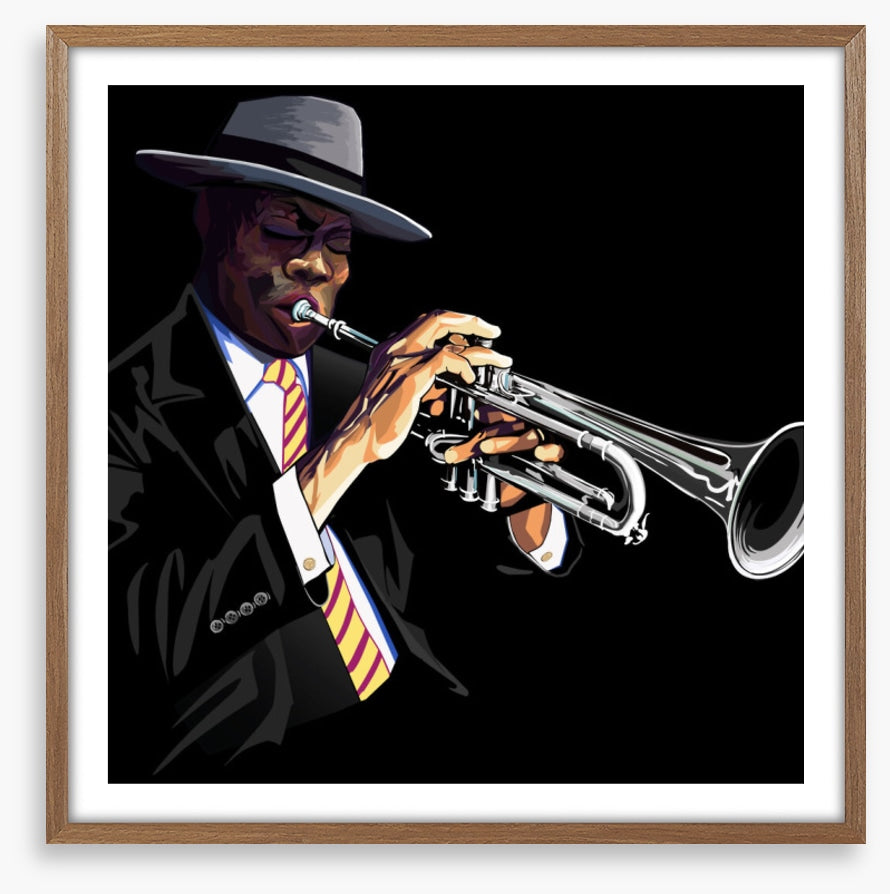 The trumpet man