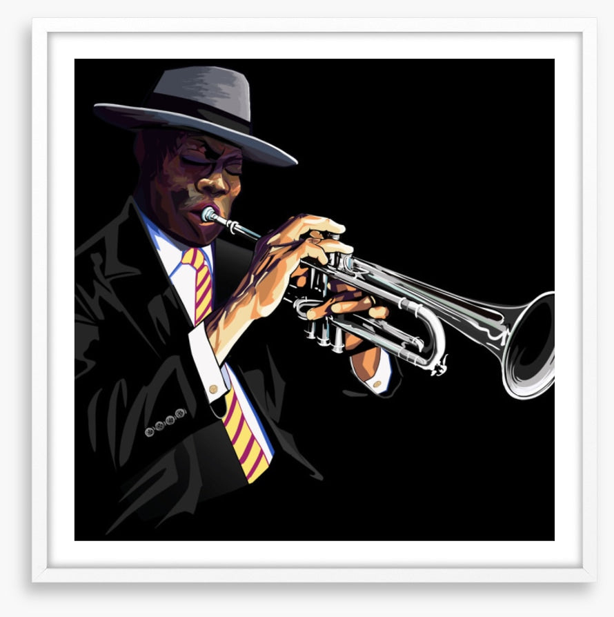 The trumpet man