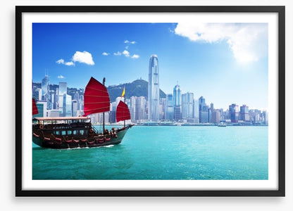 Traditional junk ship, Hong Kong