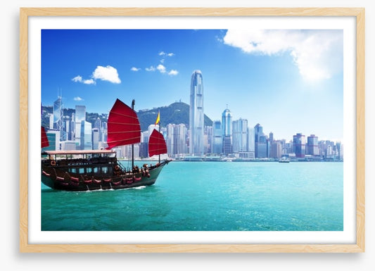 Traditional junk ship, Hong Kong