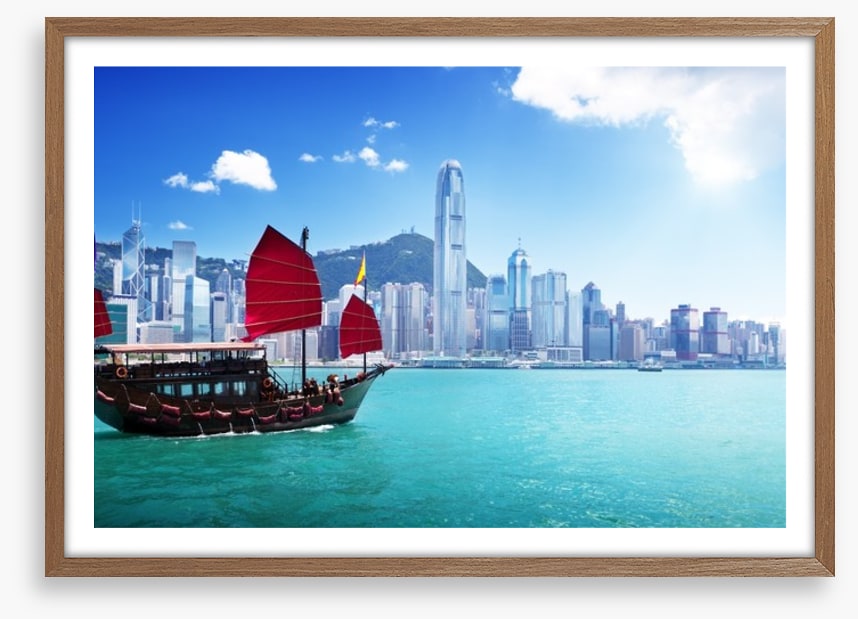 Traditional junk ship, Hong Kong