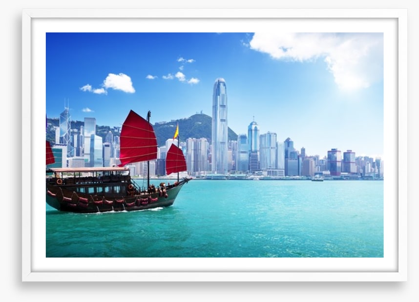 Traditional junk ship, Hong Kong